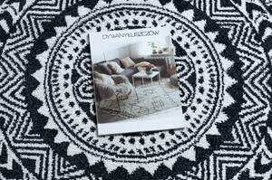 Dywany Luszczow Kulatý koberec FUN Napkin ubrousek - krém Rozměr koberce: 100 cm KRUH