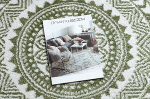 Dywany Luszczow Kulatý koberec FUN Napkin ubrousek - zelená Rozměr koberce: 120 cm KRUH