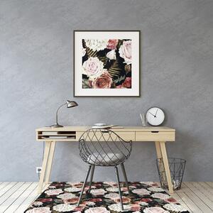 Podložka pod kolečkovou židli barokní květy
