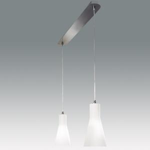 Fabas 2753-46-138 Diana, závěsné svítidlo, 2x60W, bílé stínítko, šířka 66cm