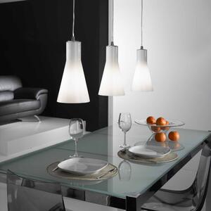 Fabas 2753-47-138 Diana, závěsné svítidlo, 3x60W, bílé stínítko, šířka 86cm