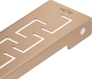Mexen Flat, lineární podlahový žlab 50 cm, měděná matná, 1C24050