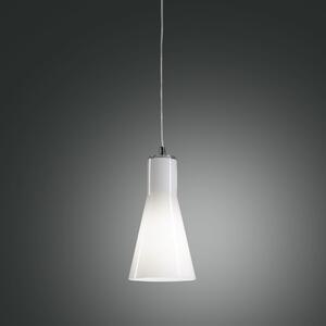 Fabas 2753-40-138 Diana, závěsné svítidlo, 1x75W, bílé stínítko, prům. 14cm