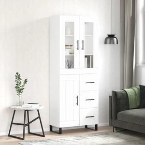 Skříň highboard bílá 69,5 x 34 x 180 cm kompozitní dřevo 3198681