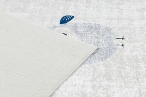 Dywany Luszczow Dětský kusový koberec BAMBINO 1161 pratelný Sovy, protiskluz, šedá Rozměr koberce: 160 x 220 cm