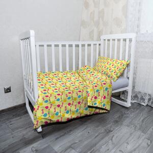 Sablio Mikroplyšové dětské povlečení do postýlky Nafukovací balonky - 120x90 / 40x60