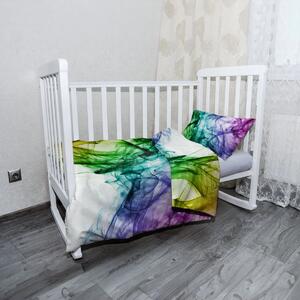 Sablio Mikroplyšové dětské povlečení do postýlky Barevný efekt - 130x90 / 40x60