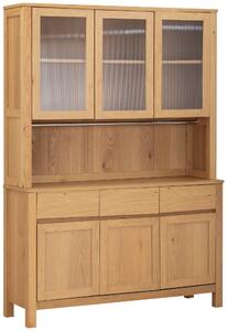 KREDENC, dub, přírodní barvy, 140/190/40 cm MID.YOU - Kredence a vitríny, Online Only