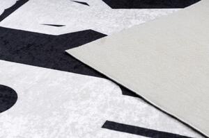 Dywany Luszczow Dětský kusový koberec BAMBINO 2104 pratelný 'Game over', protiskluz, černý Rozměr koberce: 160 x 220 cm