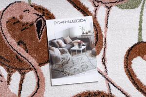 Dywany Luszczow Dětský kusový koberec FUN Flami, plameňáci krém Rozměr koberce: 160 x 220 cm