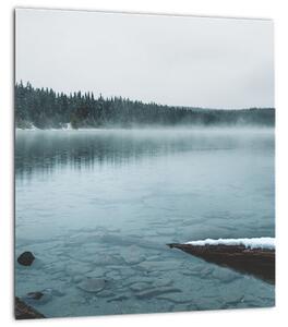 Obraz - ledové severské jezero (30x30 cm)