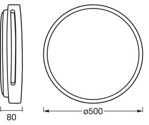 Osram - LED Stmívatelné stropní svítidlo ORBIS WOODBURRY LED/36W/230V pr. 50 cm