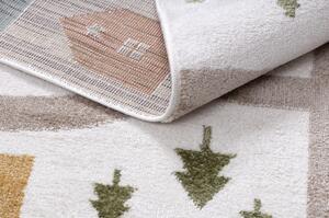 Dywany Luszczow Dětský kusový koberec FUN Polar, ulice, les, krém Rozměr koberce: 120 x 170 cm