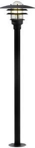 Nordlux 71428003 Lønstrup 32, venkovní sloupková lampa, 1xE27 max 60W, kov, černá, IP44, výška 116cm