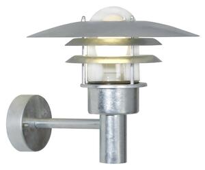 Nordlux 71411031 Lønstrup 32, venkovní nástěnné svítidlo, 1xE27 max 60W, kov, pokovená, IP44, výška 28cm