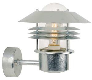 Nordlux 25091031 Vejers, venkovní nástěnné svítidlo, 1xE27 max 60W, kov, pokovená, IP54, výška 23cm