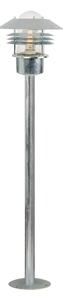 Nordlux 25118031 Vejers, venkovní sloupková lampa, 1xE27 max 60W, kov, pokovená, IP54, výška 92cm