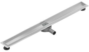 Mexen Flat nerezový sprchový žlab 80 cm s rotačním 360° sifonem - tělo žlabu bez krytu, nerez, 1040080