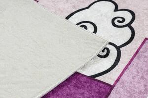Dywany Luszczow Dětský kusový koberec BAMBINO 2285 pratelný poskok, čísla, protiskluz, růžový Rozměr koberce: 160 x 220 cm
