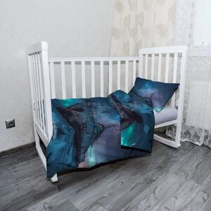 Sablio Mikroplyšové dětské povlečení do postýlky Vrak lodi při polární záři - 120x90 / 40x60