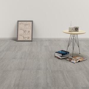 Samolepicí podlahové desky 20 ks PVC 1,86 m² šedé tupované