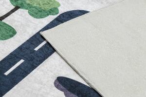 Dywany Luszczow Dětský kusový koberec BAMBINO 2223 pratelný Ulice, auta, protiskluz, krém Rozměr koberce: 160 x 220 cm