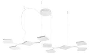 Stilnovo 8110 Quad_P9, bílé závěsné svítidlo pro nepřímé osvětlení, 91W LED 3000K stmívatelné, 149x76cm