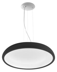 Stilnovo 8540 Reflexio_P, bílo-černé závěsné svítidlo se skrytým zdrojem světla, 48W LED stmívatelné 3000K, prům. 65cm