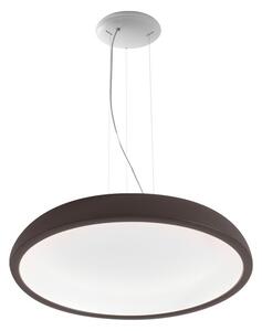 Stilnovo 8541 Reflexio_P, bílo-hnědé závěsné svítidlo se skrytým zdrojem světla, 48W LED stmívatelné 3000K, prům. 65cm