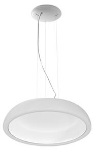 Stilnovo 8536 Reflexio_P, bílé závěsné svítidlo se skrytým zdrojem světla, 37W LED stmívatelné 3000K, prům. 46cm