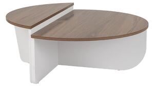 Konferenční stolek Orion Walnut White