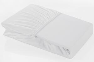 Barevné napínací prostěradlo Klinmam Home Elastan, barva bílá