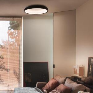 Stilnovo 8533 Reflexio_S, bílo-černé stropní svítidlo se skrytým zdrojem světla, 48W LED stmívatelné 3000K, prům. 65cm