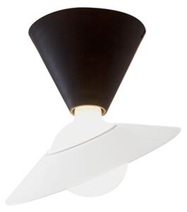 Stilnovo 8967 Fante, černé stropní retro svítidlo, 1x11W LED E27, prům. 30cm