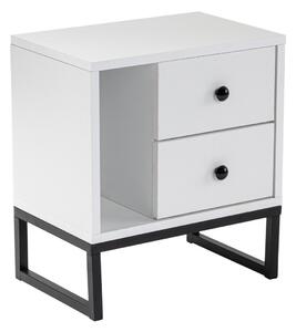 Noční stolek Glimmer White