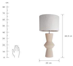 FREJA Stolní lampa 70 cm - béžová/bílá