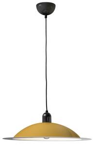 Stilnovo 8990 Lampiatta, retro žluté závěsné svítidlo, 1x11W LED E27, prům. 50cm