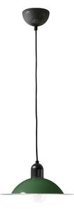 Stilnovo 8982 Lampiatta, retro zelené závěsné svítidlo, 1x7W LED E27, prům. 28,2cm