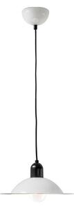 Stilnovo 8983 Lampiatta, retro bílé závěsné svítidlo, 1x7W LED E27, prům. 28,2cm