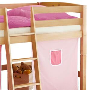 Vysoká postel Tipsi Závěs Růžový