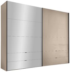 SKŘÍŇ S POSOUVACÍMI DVEŘMI, slonovinová, 306/222/68 cm Dieter Knoll - Šatní skříně