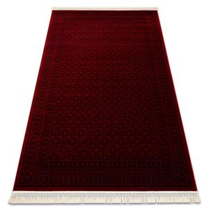 Koberec ORIENT 2958 s třásněmi / rám, orientální / klasický, bordó / černý