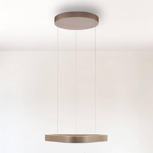Paul Neuhaus LED závěsné světlo Q-Stretto, bronz, 60 cm, stmívatelný, Bronz / starožitná mosaz, Obývací pokoj / jídelna, kov, Moderní