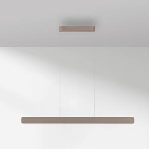 Paul Neuhaus LED závěsné světlo Q-Stretto, bronzové, 120 cm, stmívatelný, Bronz / starožitná mosaz, Obývací pokoj / jídelna, kov, Moderní