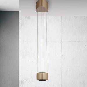 Paul Neuhaus LED závěsné světlo Q-Stretto, bronzové, 14,5 cm, stmívatelný, Bronz / starožitná mosaz, Obývací pokoj / jídelna, kov, Moderní