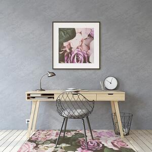 Podložka pod kolečkovou židli barokní květy