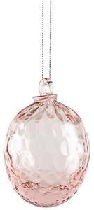 Kodanska Skleněná ozdoba Oval - Pink KOD105