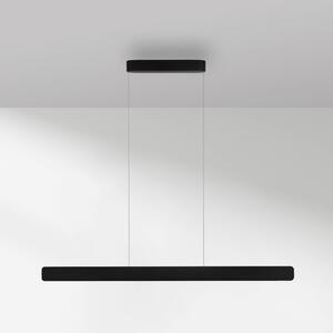 Paul Neuhaus LED závěsné světlo Q-Stretto, černé, 120 cm, stmívatelný, Černá, Obývací pokoj / jídelna, kov, Moderní