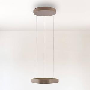 Paul Neuhaus LED závěsné světlo Q-Stretto, bronzové, 40,8 cm, stmívatelný, Bronz / starožitná mosaz, Obývací pokoj / jídelna, kov, Moderní