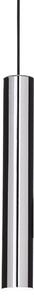 IDEAL LUX Ideal Lux závěsné světlo Look, chrom, Ø 6 cm, kov, Chrom / stříbro, Obývací pokoj / jídelna, Moderní